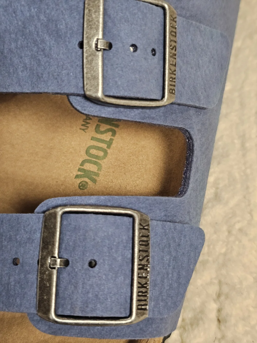 Birkenstock Men's Blue Double-Strap Sandals with Buckles Sz 42 New With Tag